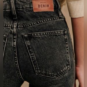 Sézane Brut Sexy Denim Size 29 Grey/Black